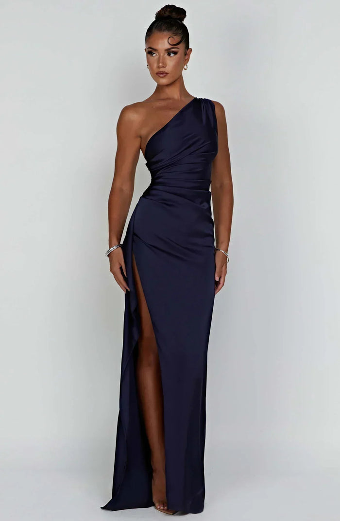 Delphine - Robe Satinée De Soirée