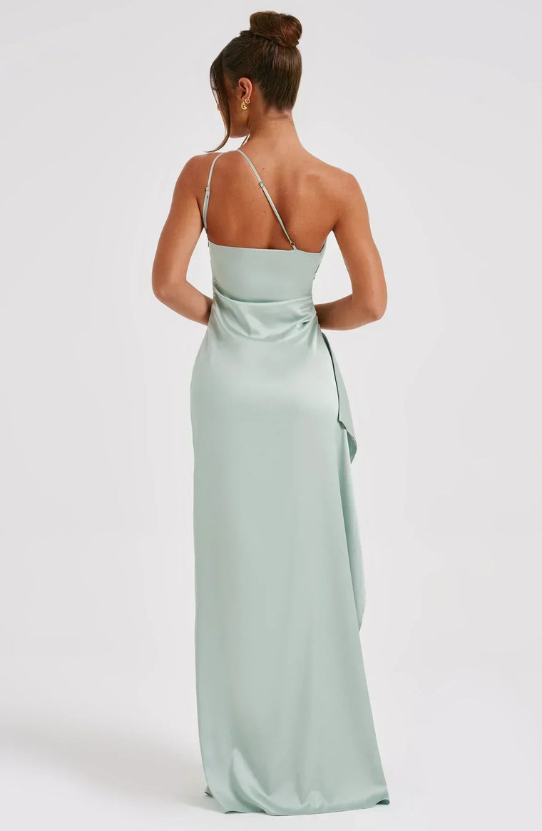 Delphine - Robe Satinée De Soirée