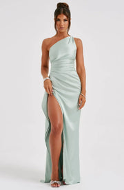 Delphine - Robe Satinée De Soirée