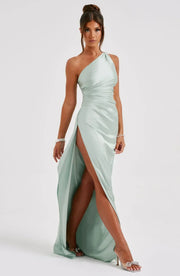 Delphine - Robe Satinée De Soirée
