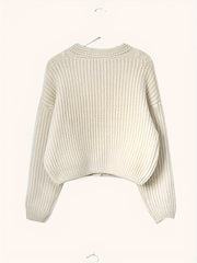 Florence - Cardigan Élégant Torsadé Grosse Maille