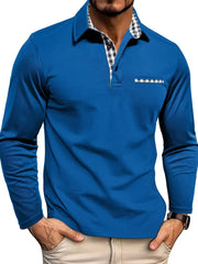 Louisette – Polo homme manches longues ajusté