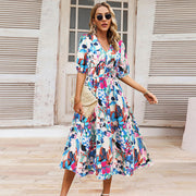 Caroline - Belle Robe d'Été Fleurie