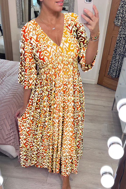 Zénaïde - Robe Maxi Avec Col En V Et Jupe Fluide Pour Une Allure Estivale