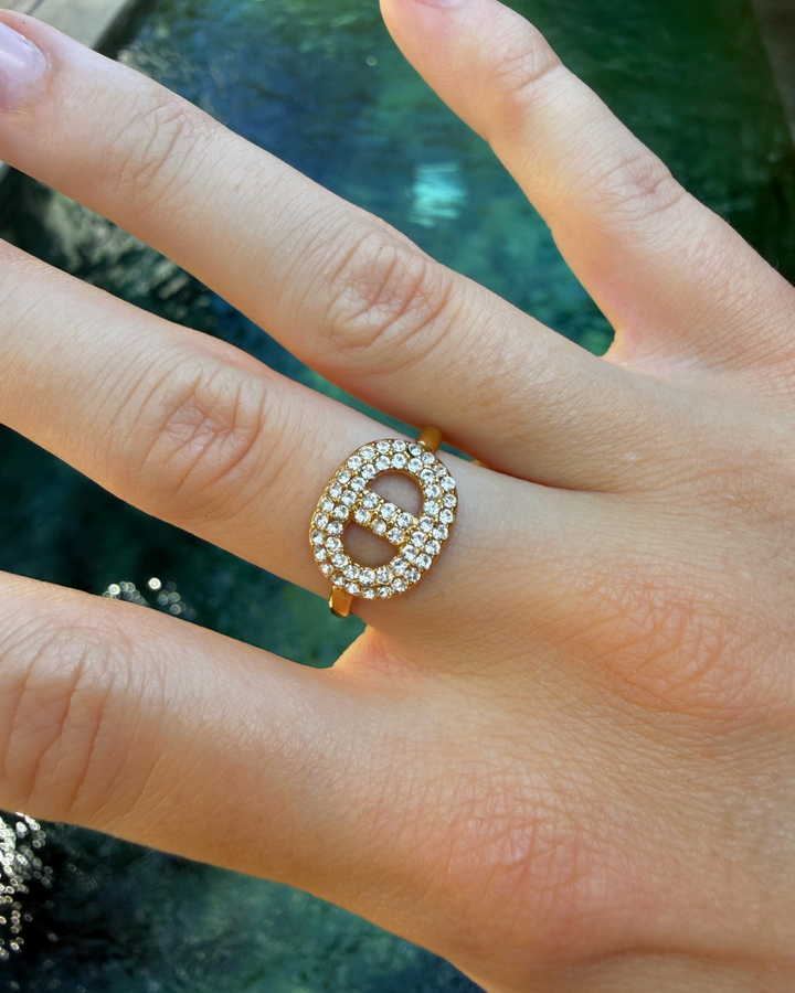 BAGUE ATHENA STRASS