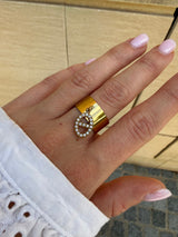 BAGUE ATHENA STRASS
