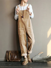 Armance - Combinaison En Velours Vintage Avec Jambes Larges