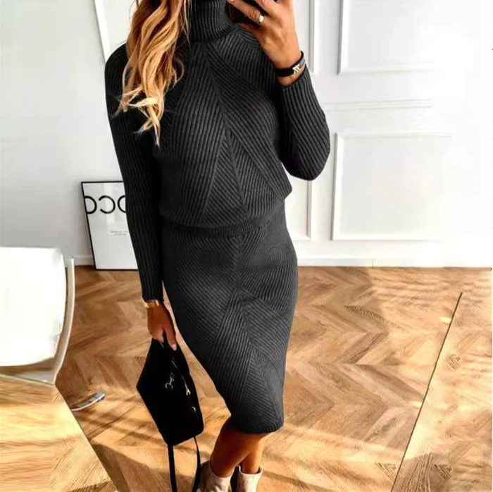Juliette - Robe Pull Tricotée Douceur Douillette Femme