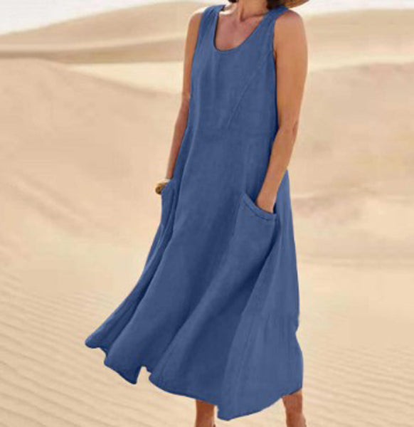 Isaline - Robe En Coton Légère Avec Poches
