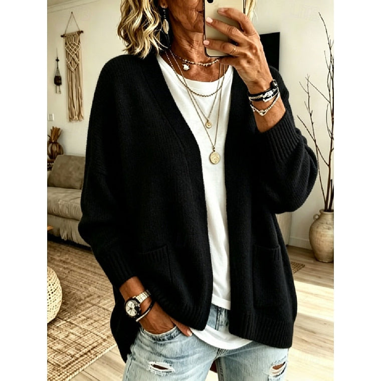 Sylvie - Cardigan Élégant Long Ouvert