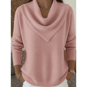 Sylvie - Pull Raffiné Maille Fine Col Bénitier