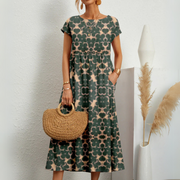 Estelle - Robe Midi Mousseline Fleurie Femme