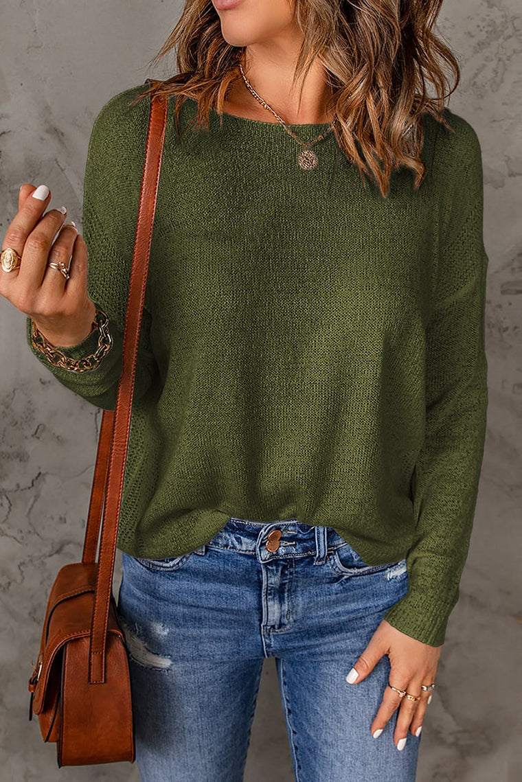 Éléonore - Pull Col Rond Décontracté Confort Femme