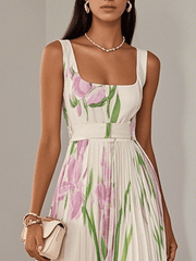 Valérie - Robe Longue Femme Fleurie Élégante