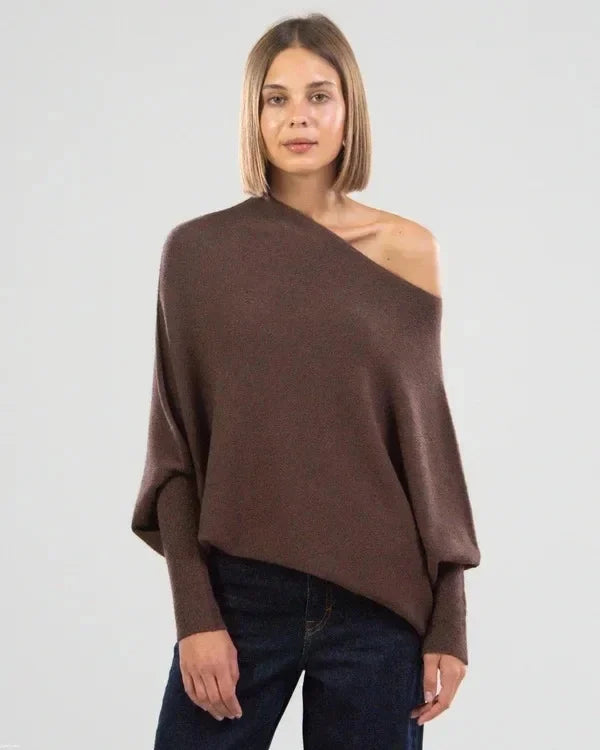 Juliette - Pull Oversize Col Convertible Polyvalent Femme