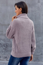 Juliette - Pull Oversize Maille Torsadée Tendance Femme