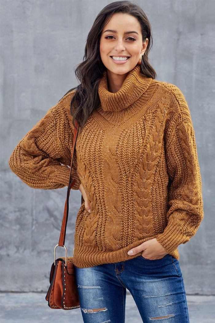 Juliette - Pull Oversize Maille Torsadée Tendance Femme