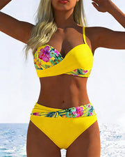 Sophie - Bikini Push-Up Tropical Fleuri