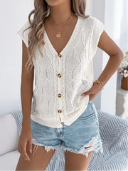 Aurélie - Cardigan Élégant Torsadé Boutonné