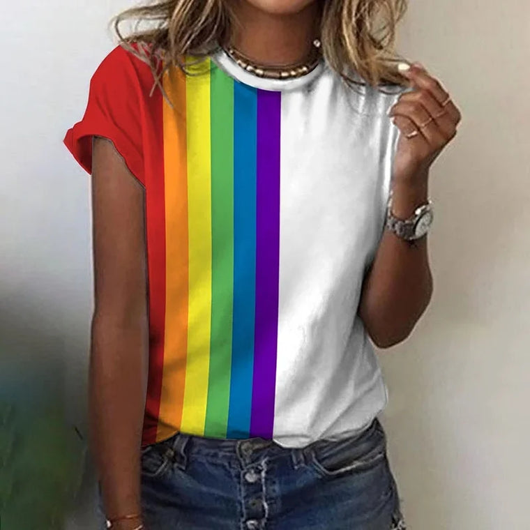 Julie - T-Shirt D'Été Coloré