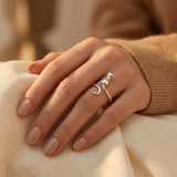 Bague Motif Chat Argenté — Doumira
