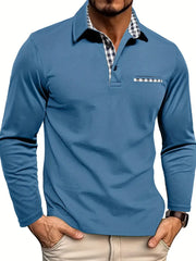 Louisette – Polo homme manches longues ajusté