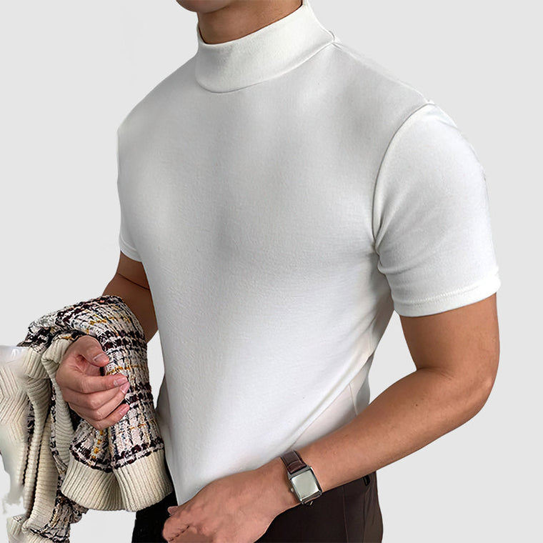 Carlos - T-Shirt Col Roulé Casual Homme