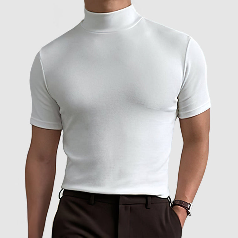Carlos - T-Shirt Col Roulé Casual Homme