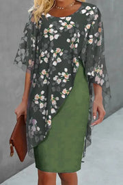 Pascale - Robe en Mousseline Fleurie Femme