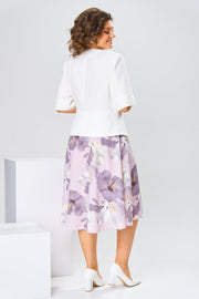 Florence - Robe Mi-Longue Femme Élégante Fleurie