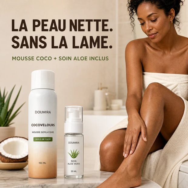 Doumira CocoVelours mousse dépilatoire coco et soin aloe vera inclus