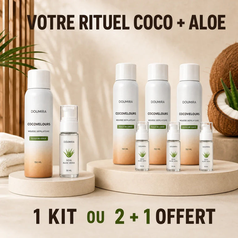 Offre un kit ou deux plus un offert Doumira CocoVelours