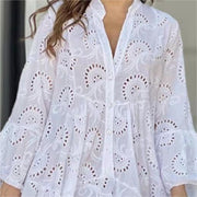Maryse - Robe Bohème en Broderie Anglaise