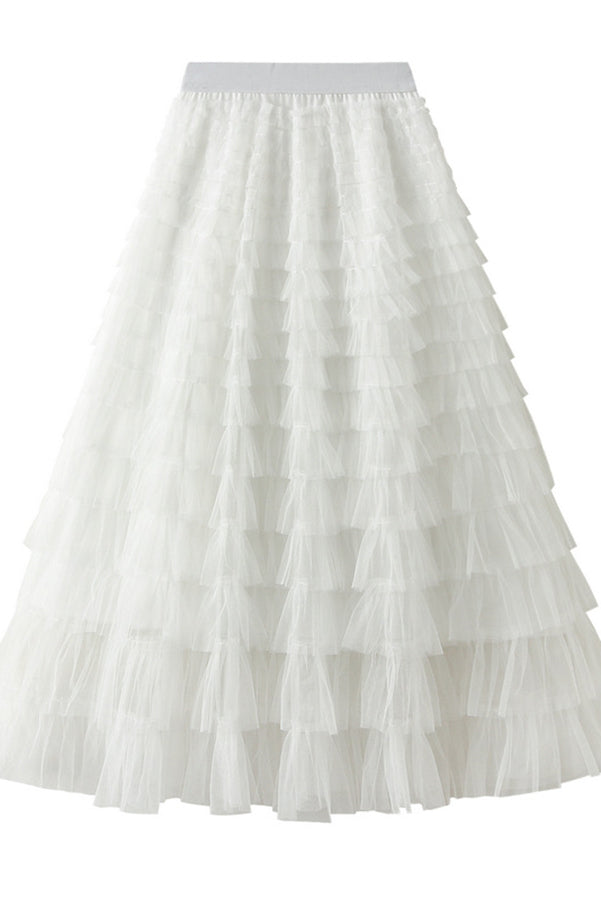 Rosa - Jupe Longue En Tulle - Élégante Et Féminine - Femme