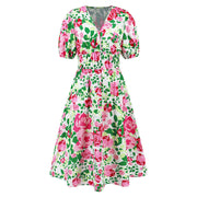 Caroline - Belle Robe d'Été Fleurie
