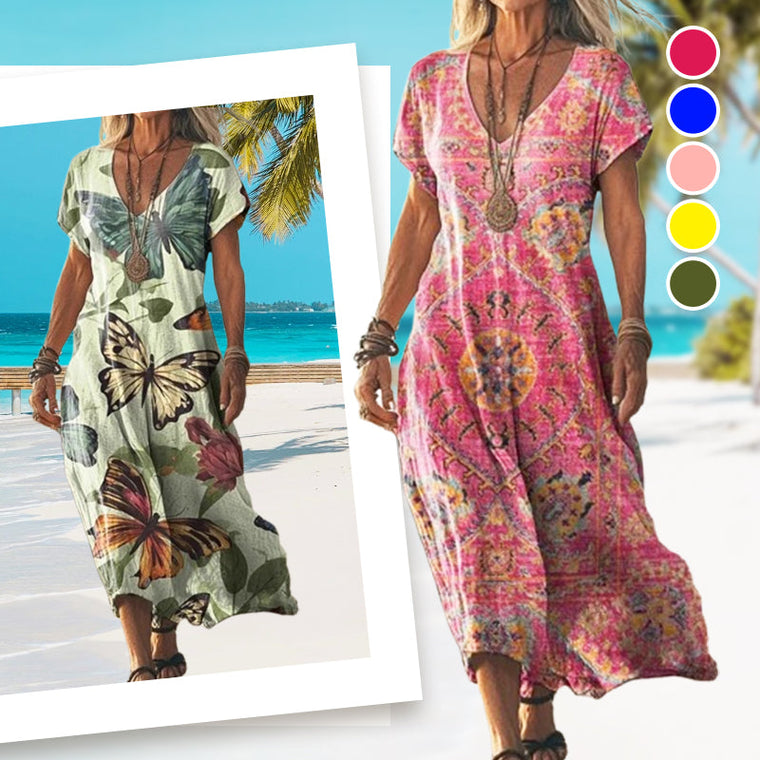 Martine - Belle Robe Longue Bohème Légère