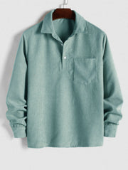Adrien - Pull Velours Côtelé Tissu Élégant Homme