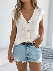 Aurélie - Cardigan Élégant Torsadé Boutonné