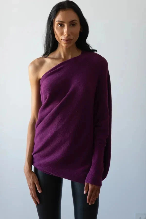 Juliette - Pull Oversize Col Convertible Polyvalent Femme
