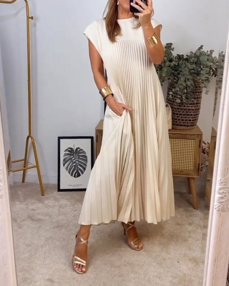 Saskia - Sublime Robe Longue Plissée