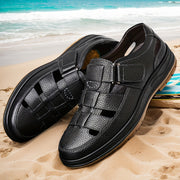 Bruno - Sandales Cuir Confortables Homme