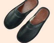 Milo - Chaussons Cuir Confortables Homme