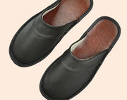 Milo - Chaussons Cuir Confortables Homme