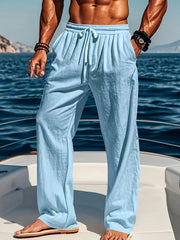 Cole - Pantalon Lin Casual Homme