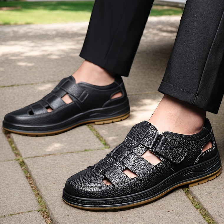 Bruno - Sandales Cuir Confortables Homme