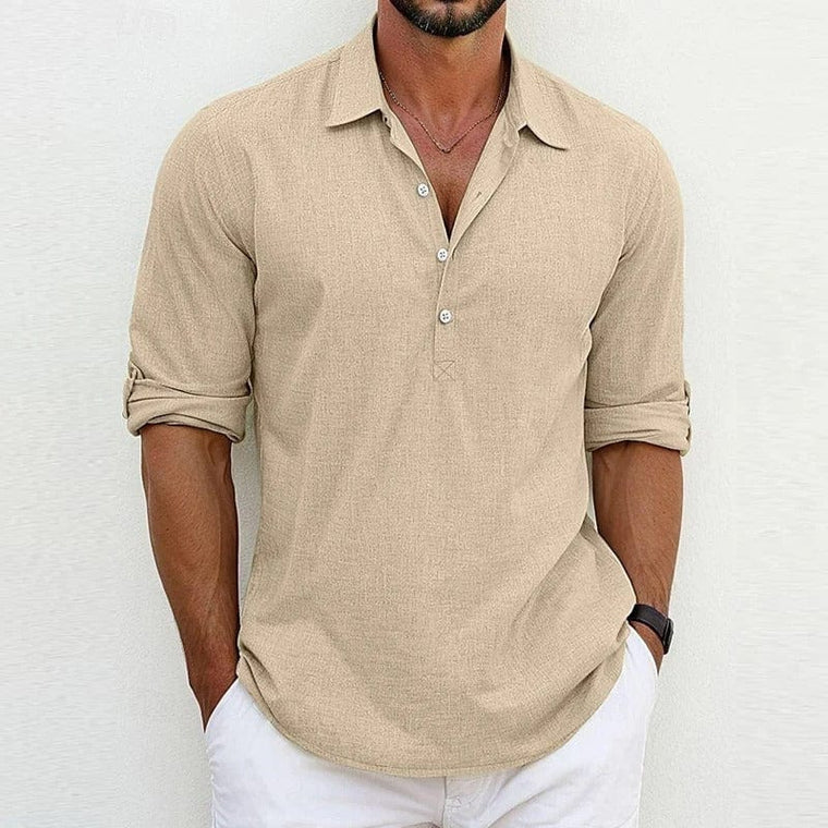 Cristian - Polo Lin Casual Homme