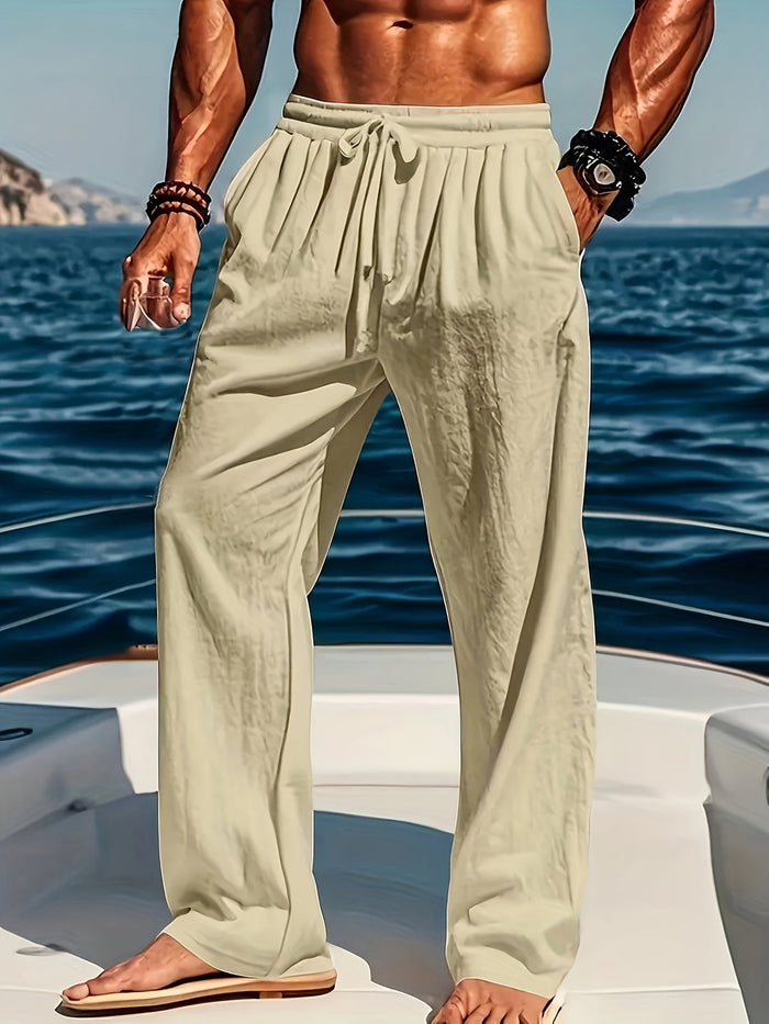 Cole - Pantalon Lin Casual Homme