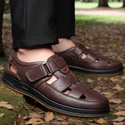 Bruno - Sandales Cuir Confortables Homme