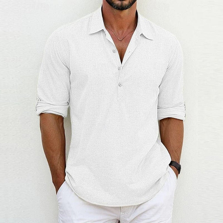 Cristian - Polo Lin Casual Homme