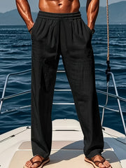 Cole - Pantalon Lin Casual Homme